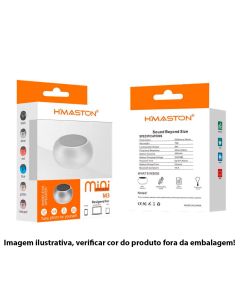 Mini Caixa de Som H'maston sem Fio 500mah M3 Dourado