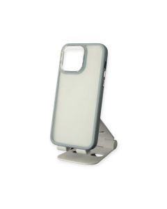Capa Capinha Case de Acrílico Anti-impacto Space 3 para Iphone 13 Cinza