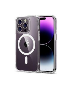 Capa Capinha Case de Acrílico Clear Magnetic para Iphone 14 Pro Max Transparente