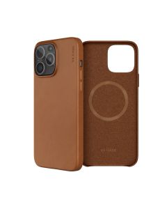 Capa Capinha Case de Couro com Magsafe para Iphone 16 Pro Caramelo