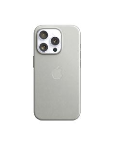 Capa Capinha Case de Couro com Magsafe para Iphone 16 Pro Cinza