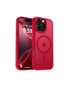 Capa Capinha Case Original de Policarbonato para Iphone 16 Pro Max Vermelho