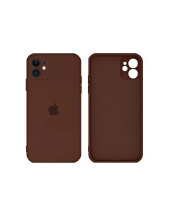 Capa Capinha Case de Silicone para Iphone 11 Marrom