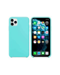 Capa Capinha Case de Silicone para Iphone 11 Pro Max Verde Água