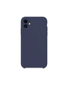 Capa Capinha Case de Silicone para Iphone 12 Azul Marinho