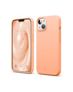 Capa Capinha Case de Silicone para Iphone 13 Salmão