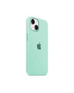 Capa Capinha Case de Silicone para Iphone 14 Pro Verde Água