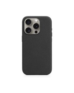 Capa Capinha Case de Couro com Magsafe para Iphone 12 Preto