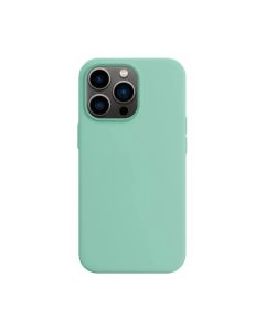 Capa Capinha Case de Silicone para Iphone 12 Pro Max Verde Água