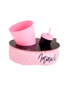 Almofada Porta Pipoca Individual Gato - Gatinha 37730 Rosa